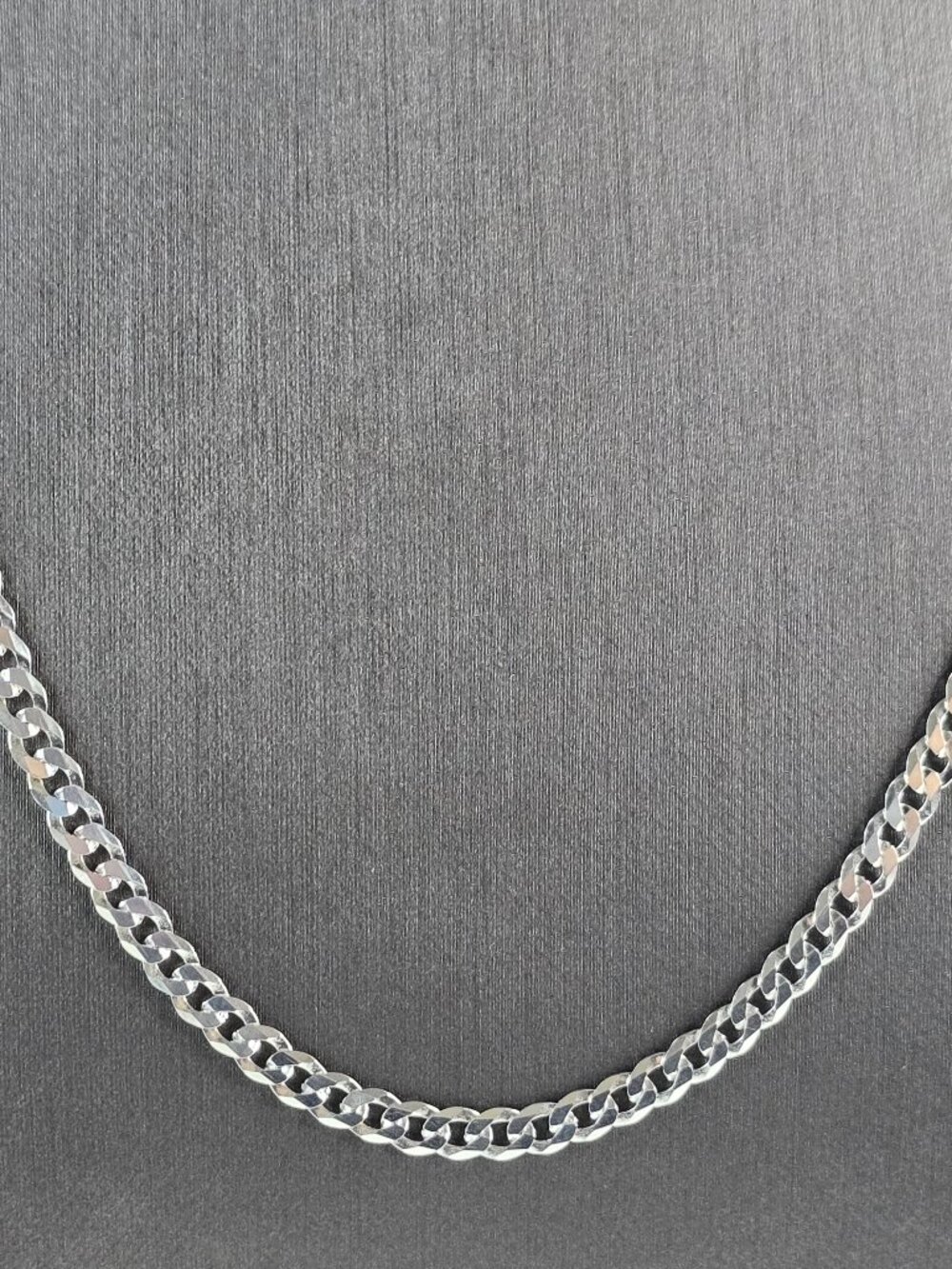 Mens Sterling Silver Italian Chain Link Necklace 11.1g E6266
